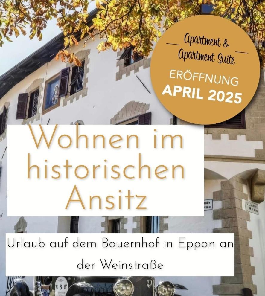 Ansitz Grustdorf Leilighet Appiano Sulla Strada Del Vino Eksteriør bilde